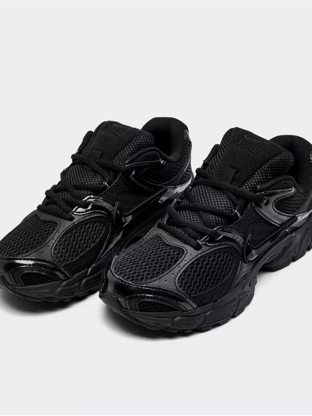 Nike Women's All-Black Mesh & Patent Sneaker